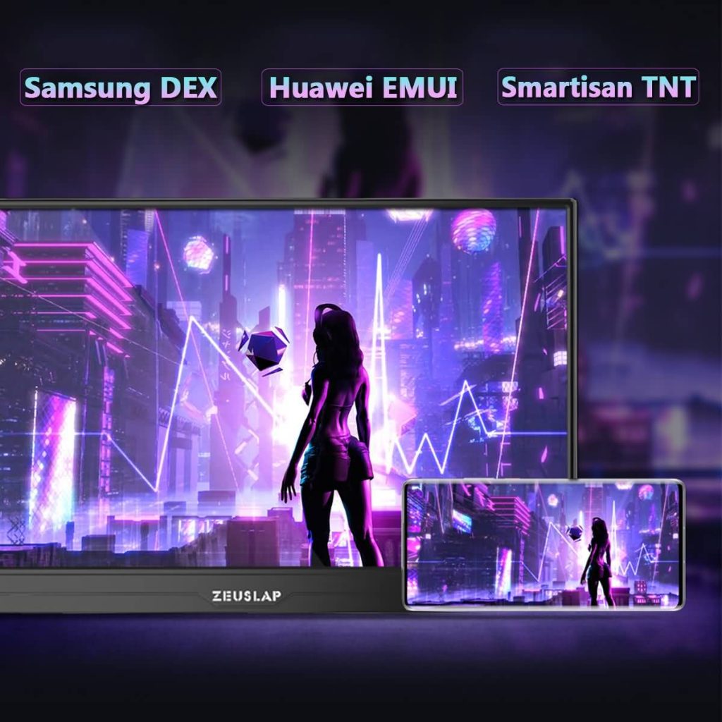 Buy Zeuslap 15.6inch FHD 240hz 100sRGB Portable Gaming Monitor Usb C