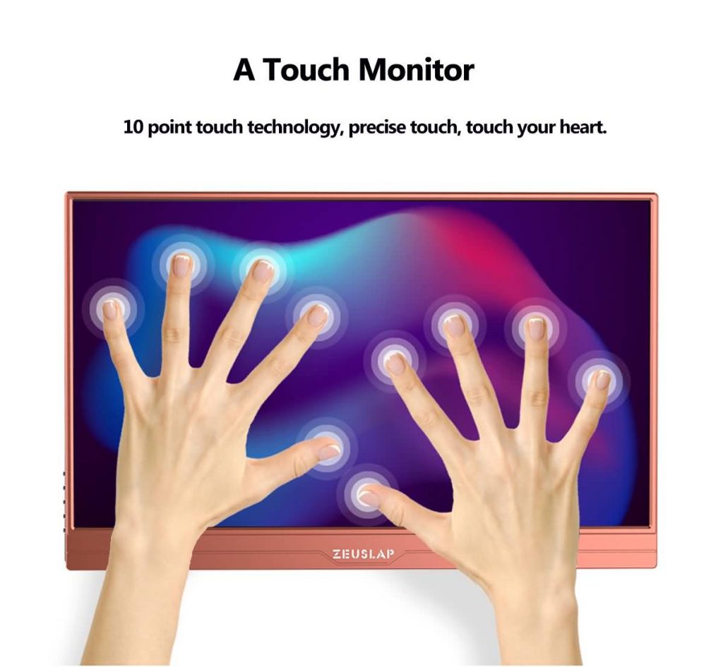 Buy Zeuslap Portable Laptop Monitor Touchscreen 15.6