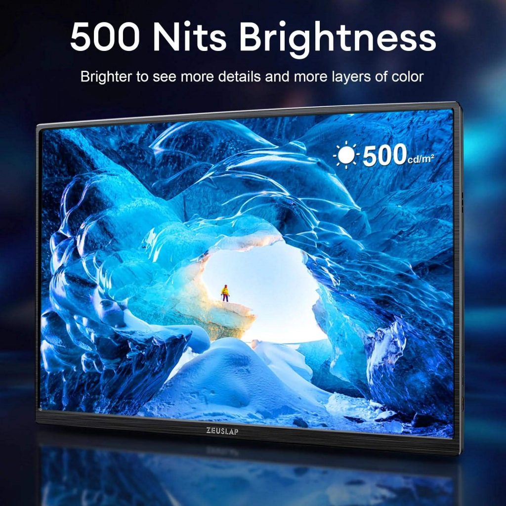 Buy ZEUSLAP P16K Monitor 2560*1600 16" 2.5K 144hz Portable Monitor 16: ...