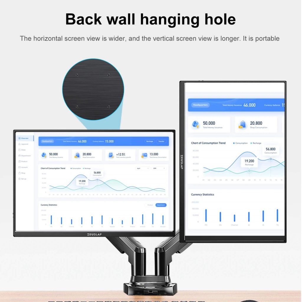 Buy ZEUSLAP P16K Monitor 2560*1600 16" 2.5K 144hz Portable Monitor 16: ...